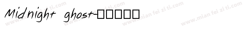 Midnight ghost字体转换